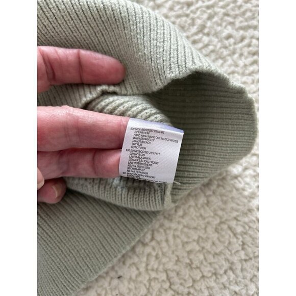 RD Style Josslyn V-Neck Loose Knit Sweater Sage Green Pullover Size XL - Picture 3 of 5